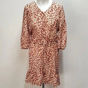 CAbi Sienna Animal Print Dress - Small